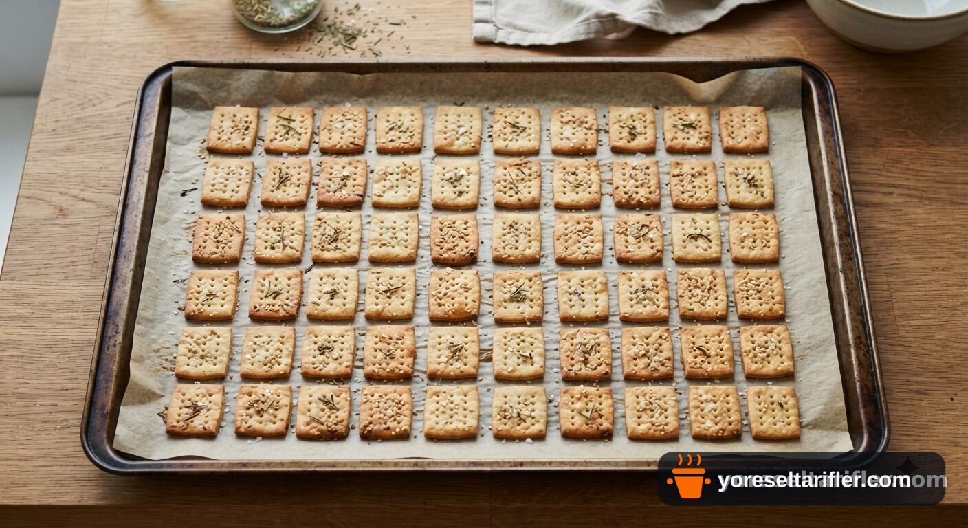 Katı Yağsız Tuzlu Kraker Tarifi — Adım 6