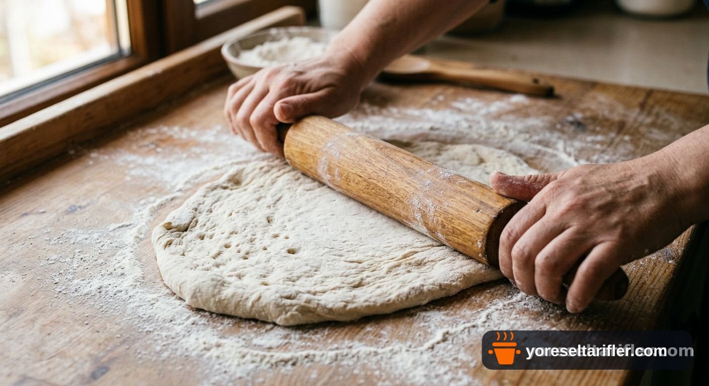 Katı Yağsız Tuzlu Kurabiye Tarifi — Adım 1