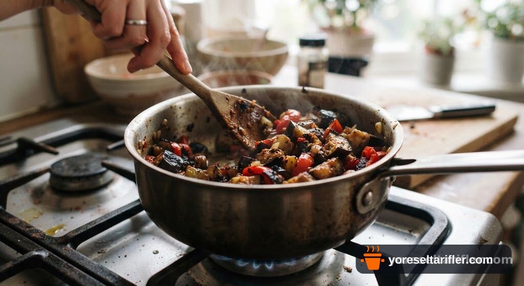 Kavrulmuş Köz Patlıcan Salatası Tarifi — Adım 3