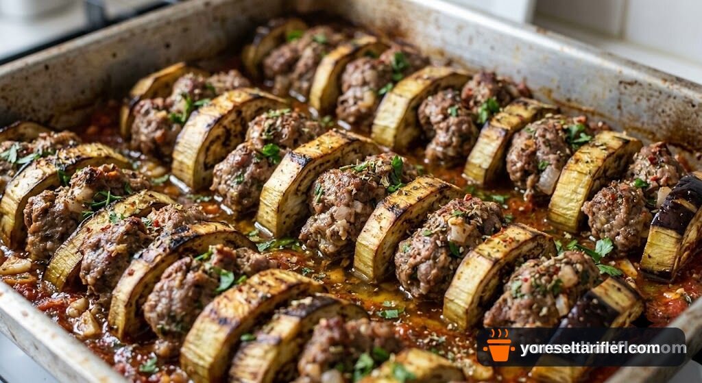 Kemer Patlıcanlı Kıymalı Kebap Tarifi — Adım 3