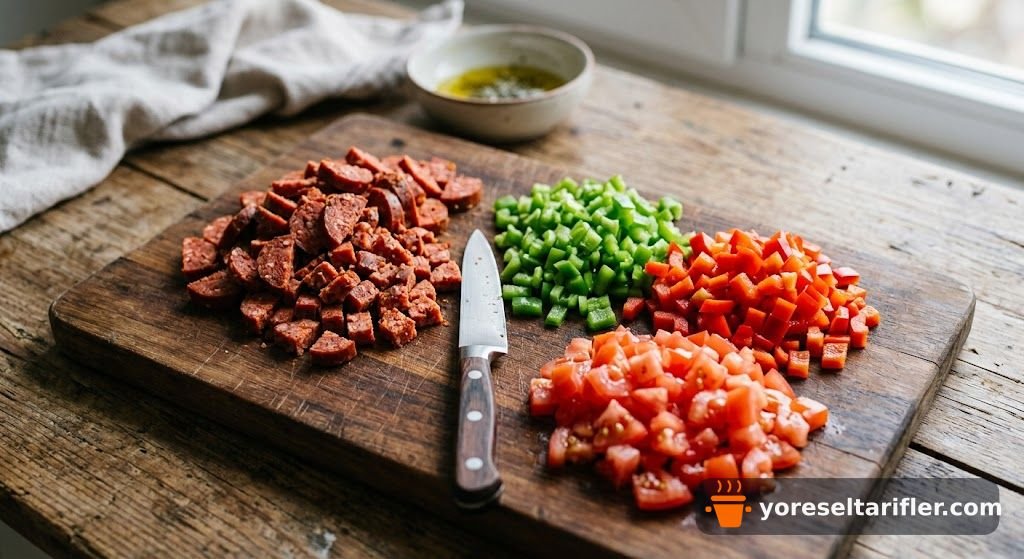 Kepek Ekmekli Yumurtalı Pizza Tarifi — Adım 2