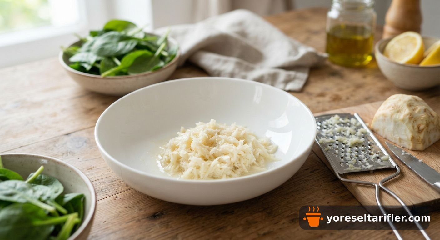 Kerevizli Ispanak Salatası Tarifi — Adım 2