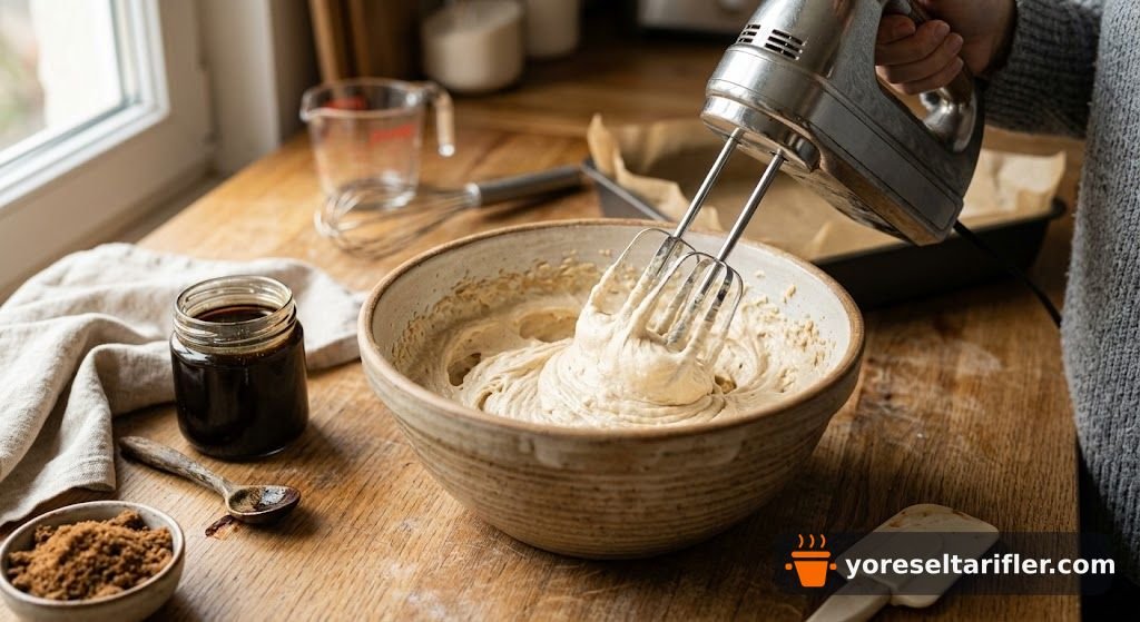 Kestane Pekmeziyle Karamelli Blondie Tarifi — Adım 1