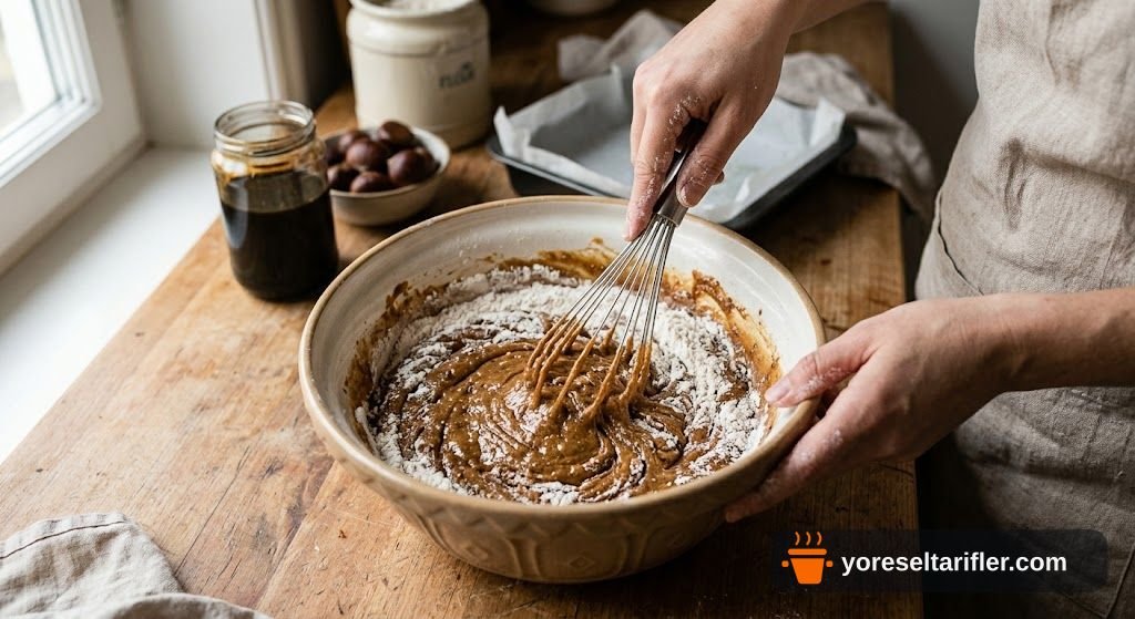 Kestane Pekmeziyle Karamelli Blondie Tarifi — Adım 3