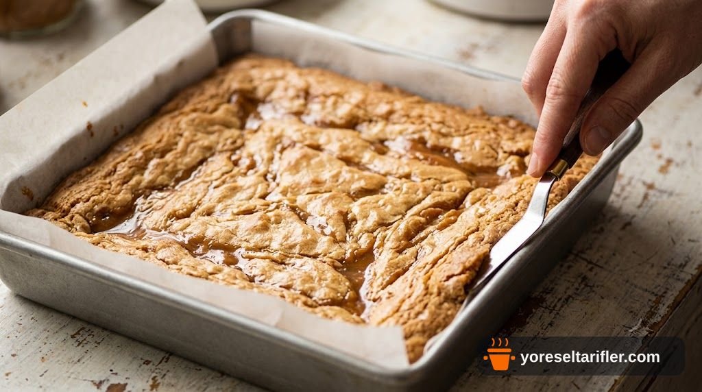 Kestane Pekmeziyle Karamelli Blondie Tarifi — Adım 7