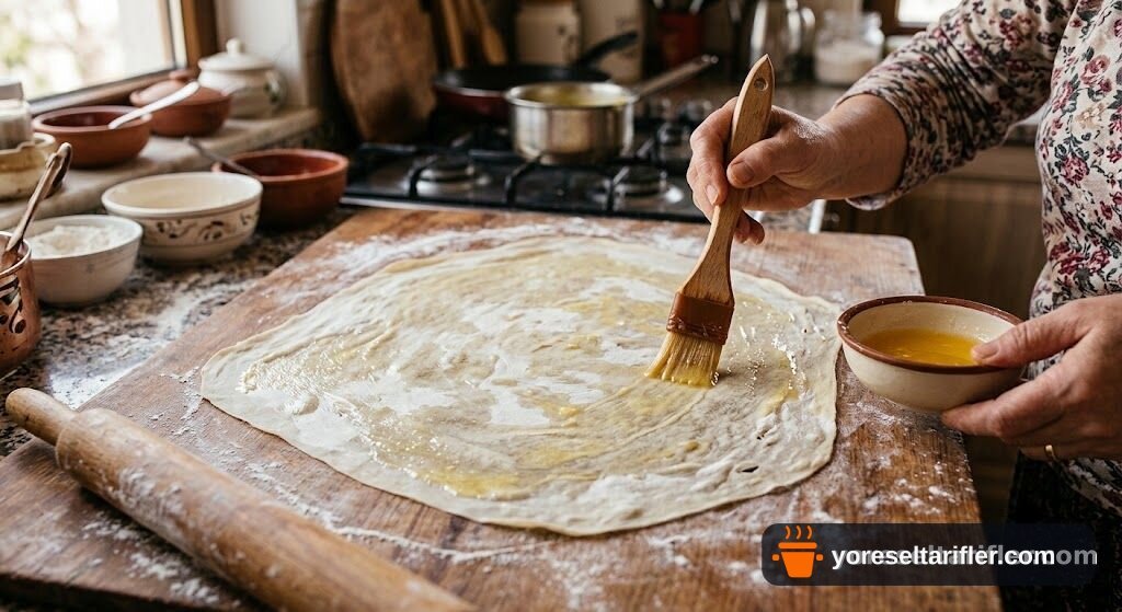 Kestane Soslu Katmer Poğaça Tarifi — Adım 2
