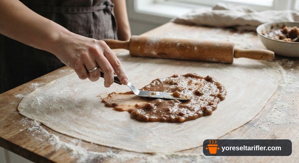 Kestane Soslu Katmer Poğaça Tarifi — Adım 3