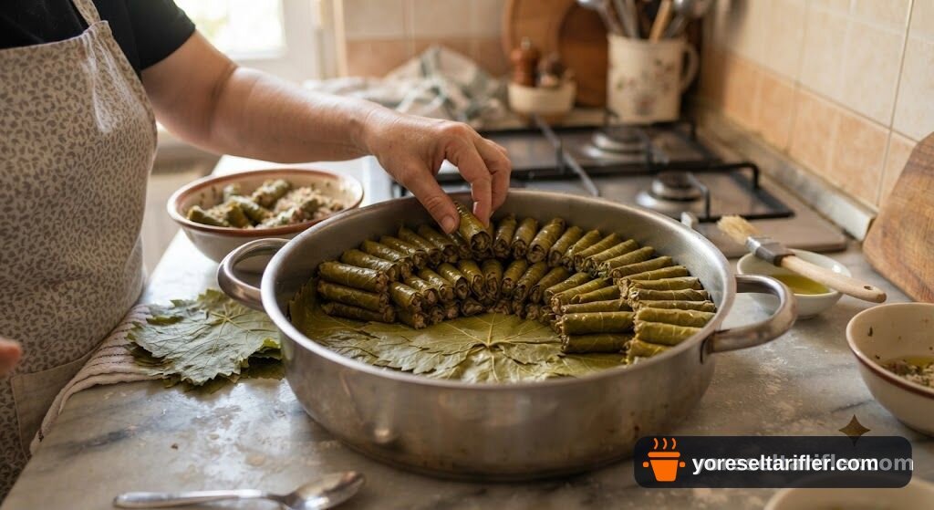 Kilis Usulü Zeytinyağlı Yaprak Sarma Tarifi — Adım 4