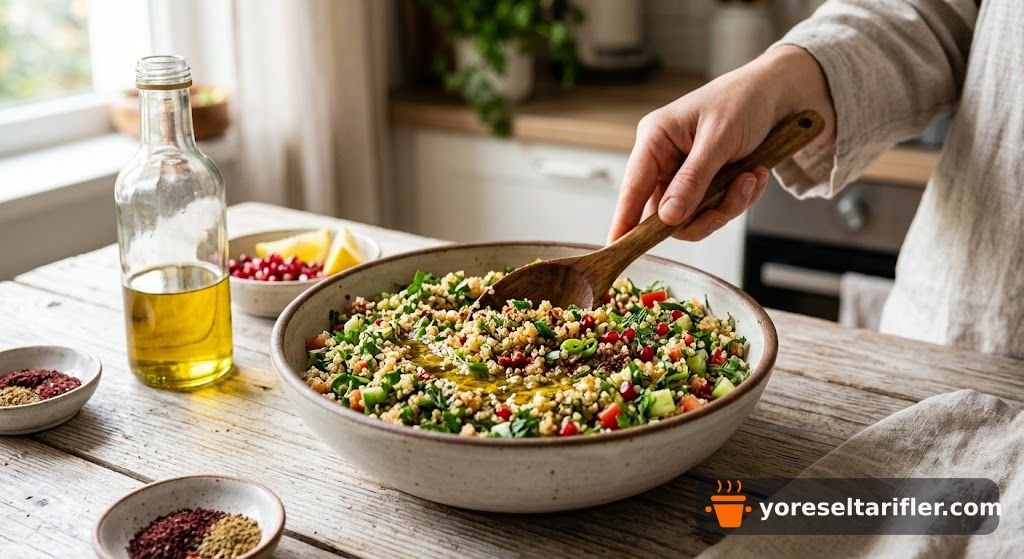 Kinoa ile Ferahlatıcı Kısır Tarifi — Adım 3
