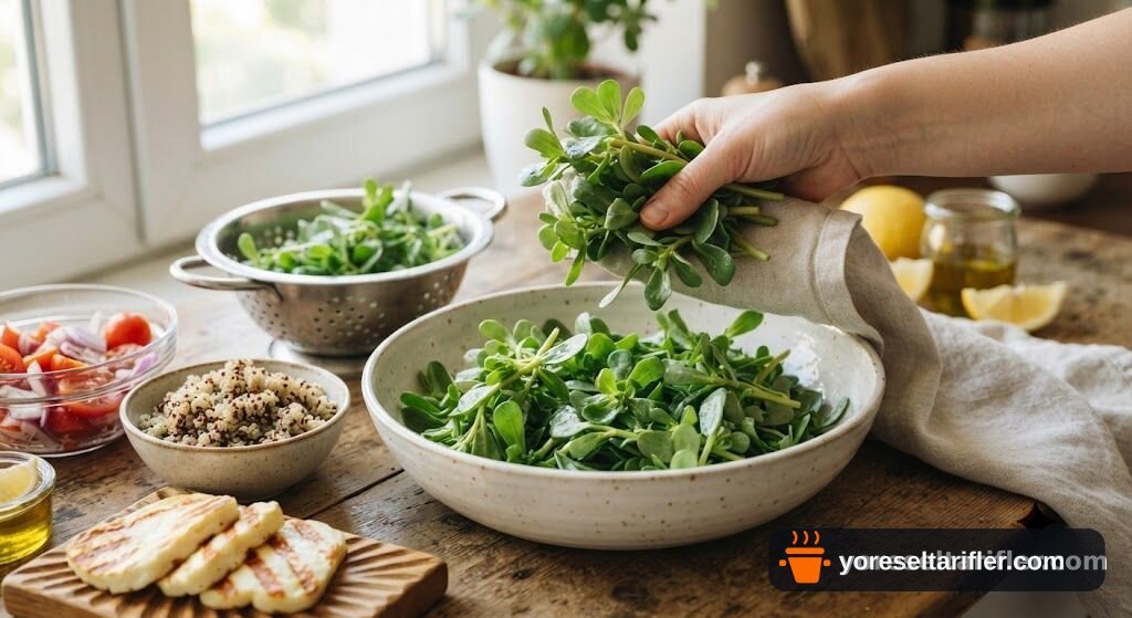 Kinoalı Hellimli Salata Tarifi — Adım 7