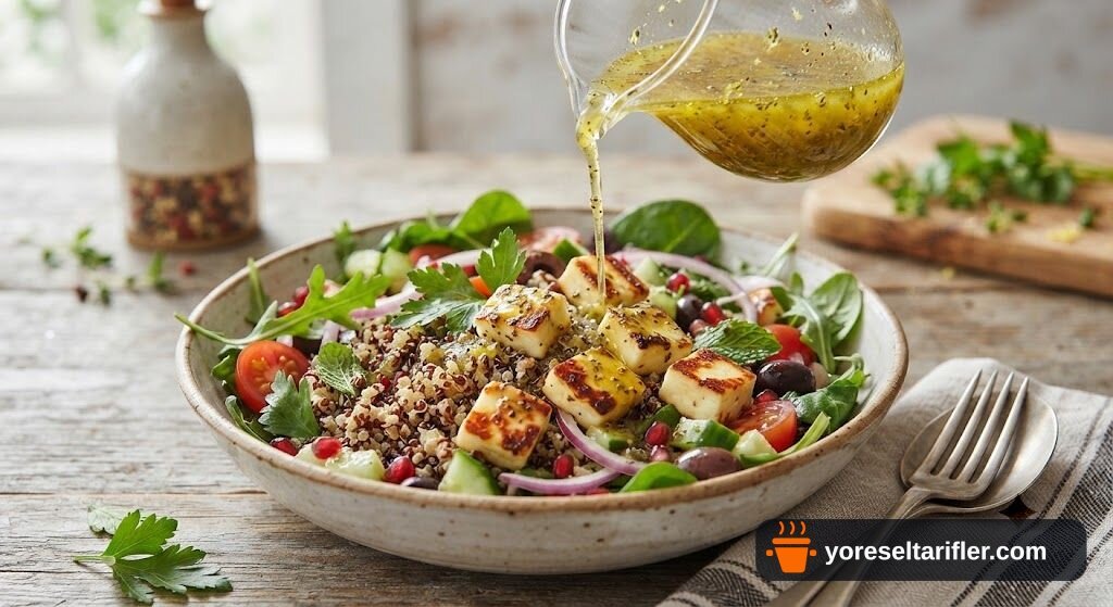 Kinoalı Hellimli Salata Tarifi — Adım 9