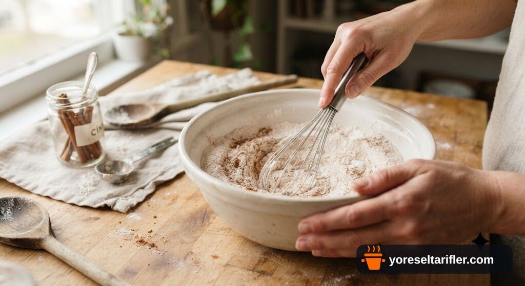 Kirazlı Tereyağlı Crumble Kek Tarifi — Adım 1