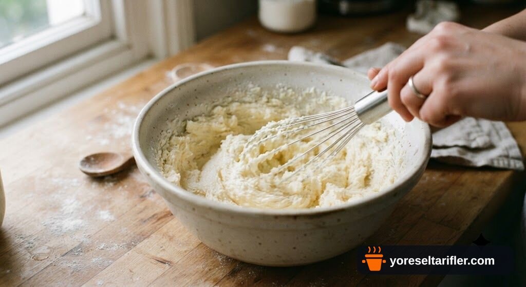 Kirazlı Tereyağlı Crumble Kek Tarifi — Adım 2