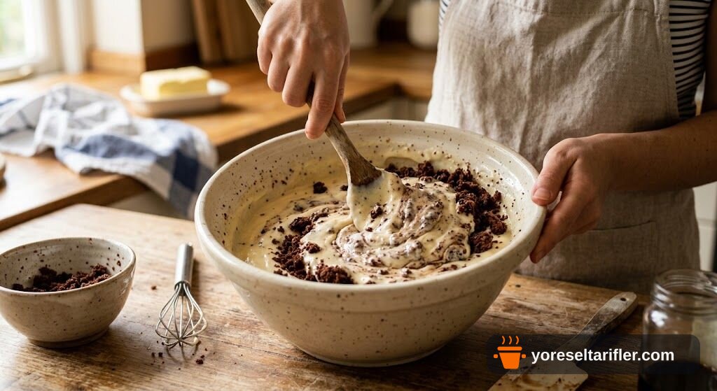 Kırıntılı Kek Pastası Yapımı Tarifi — Adım 3