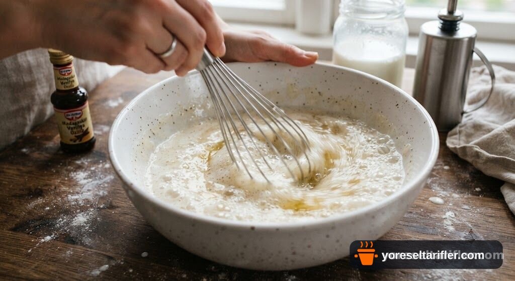 Kırmızı Meyveli Rafine Şekersiz Muffin Tarifi — Adım 3