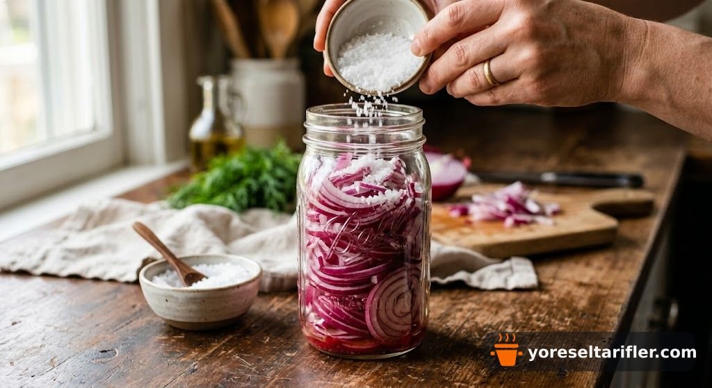 Kırmızı Soğanın Fermente Lezzetiyle Meze Tarifi — Adım 2