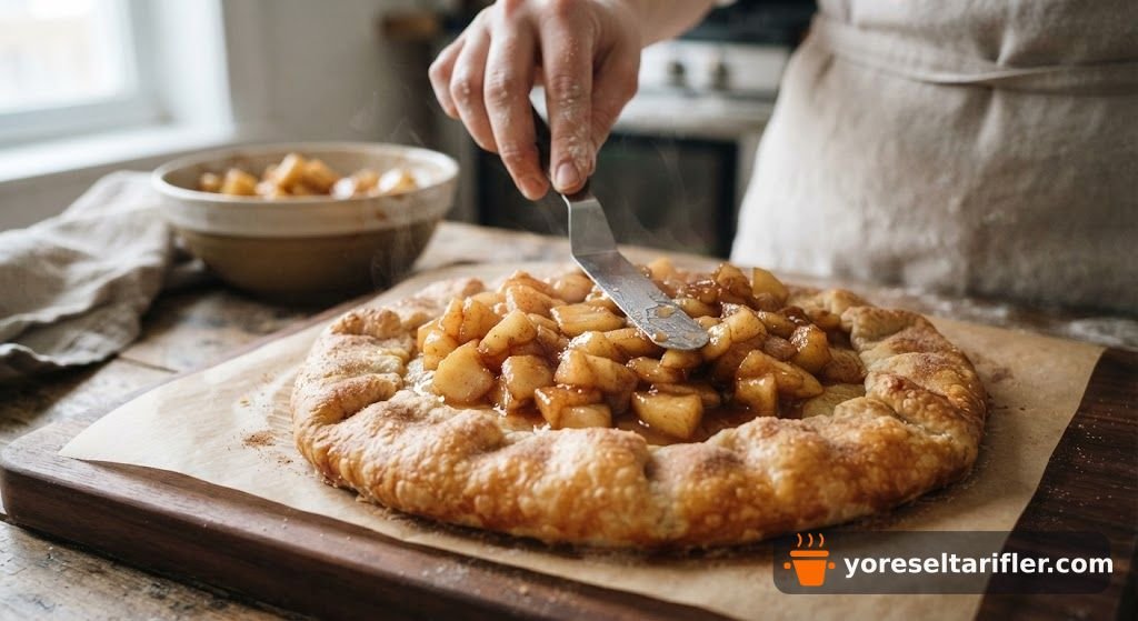 Kıtır Elmalı Şekersiz Tart Tarifi — Adım 10