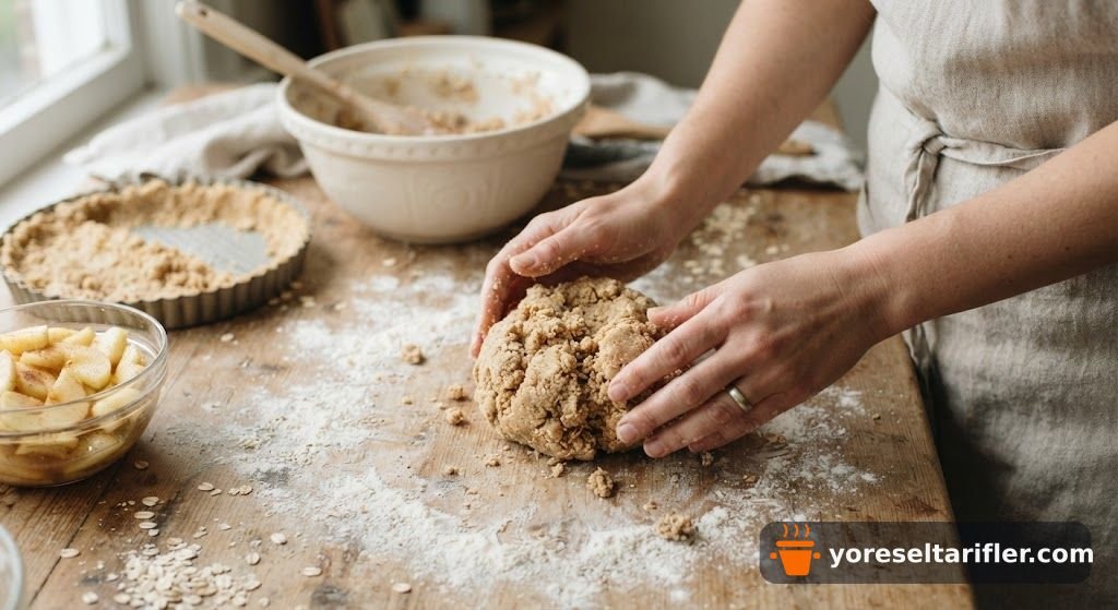 Kıtır Elmalı Şekersiz Tart Tarifi — Adım 2
