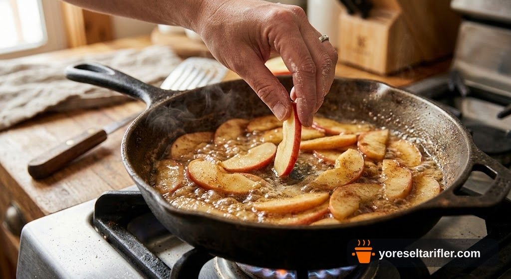 Kıtır Elmalı Şekersiz Tart Tarifi — Adım 4