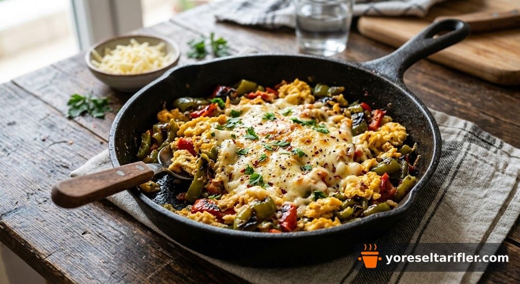 Yumurtalı Biber Kavurması Tarifi (Kahvaltılık) — Adım 3
