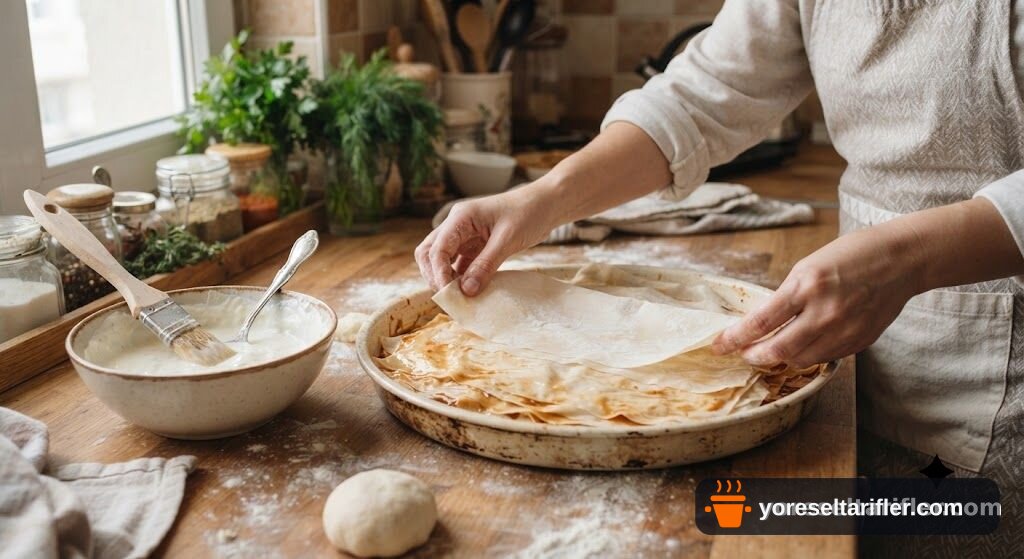 Kıtır Soslu Börek Tarifi — Adım 4