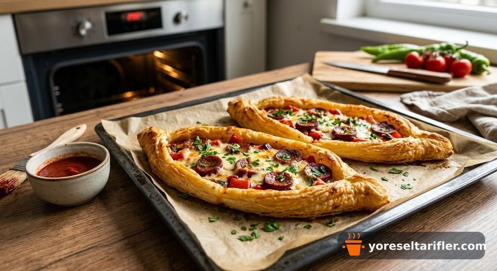 Kıvamında Milföy Pide Tarifi — Adım 3