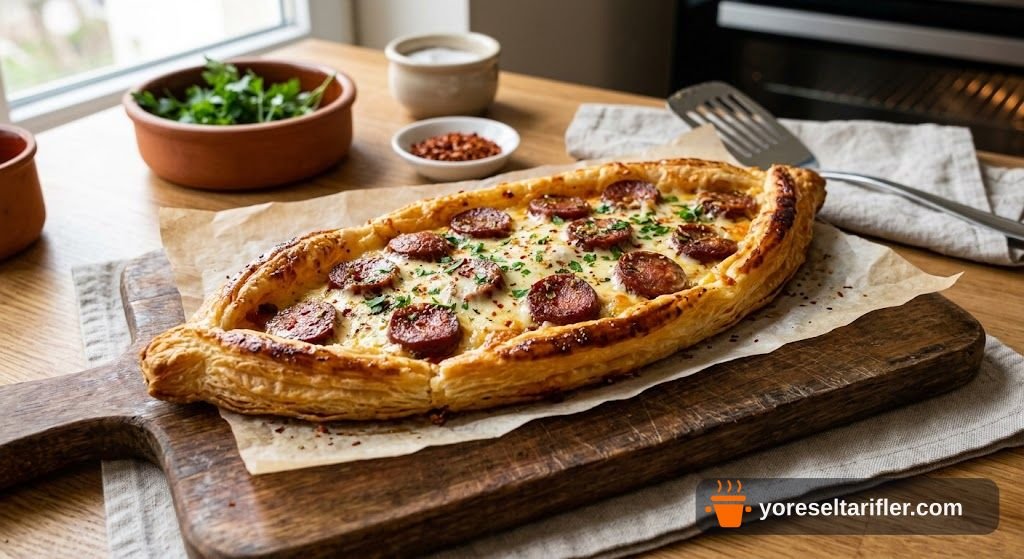 Kıvamında Milföy Pide Tarifi — Adım 7