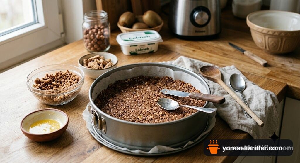 Kivi ve Labne Cheesecake Tarifi — Adım 1
