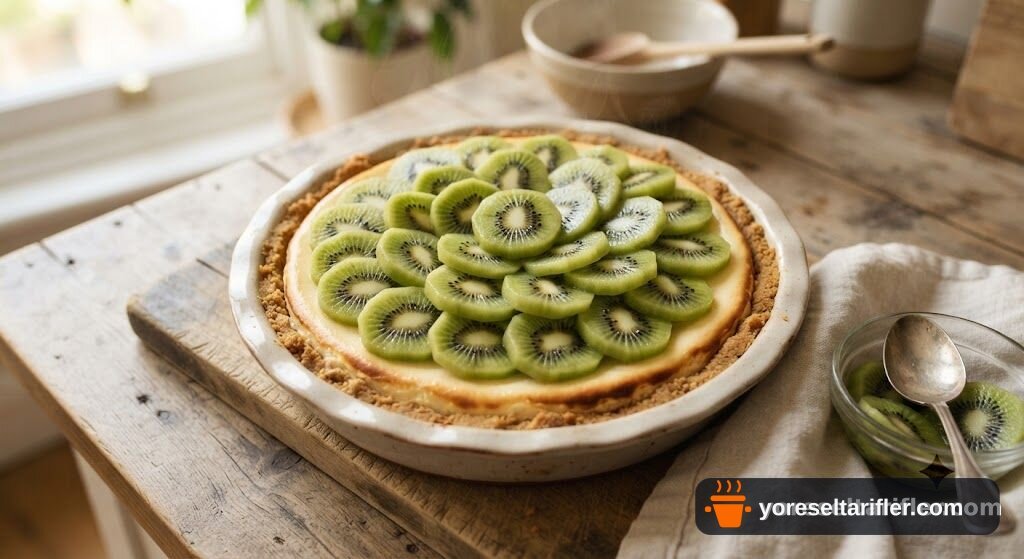 Kivi ve Labne Cheesecake Tarifi — Adım 8