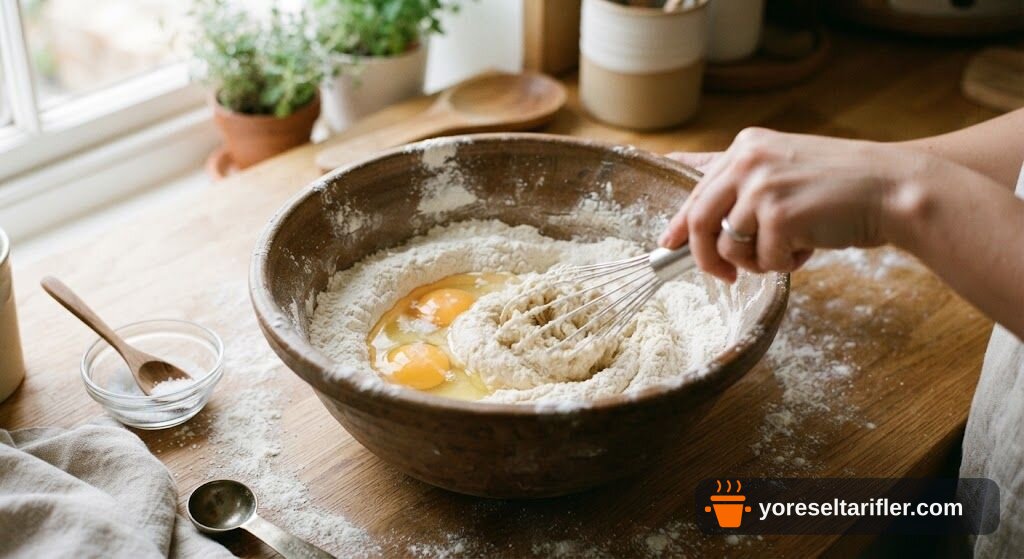 Kıyma Dolgulu Kulaklı Mantı Tarifi — Adım 1