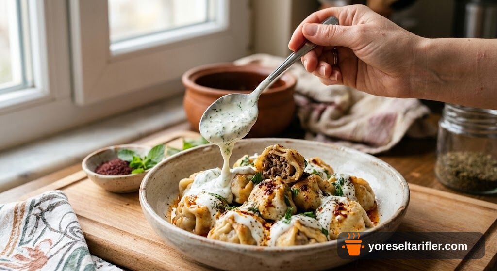 Kıyma Dolgulu Kulaklı Mantı Tarifi — Adım 10