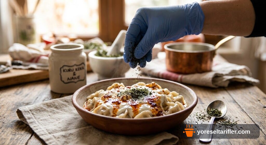 Kıyma Dolgulu Kulaklı Mantı Tarifi — Adım 12