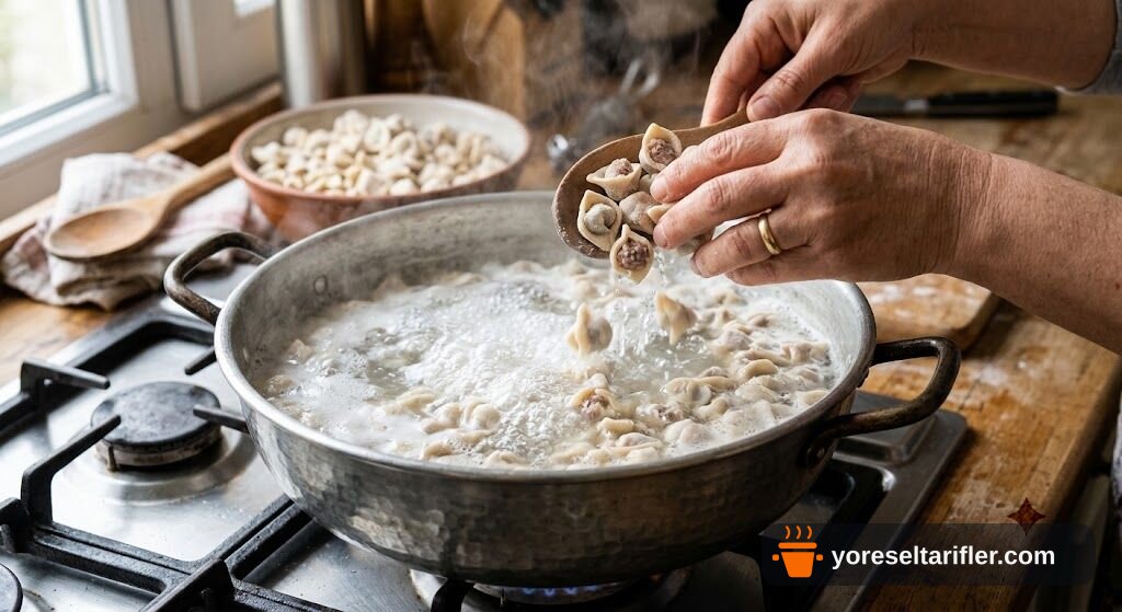 Kıyma Dolgulu Kulaklı Mantı Tarifi — Adım 7