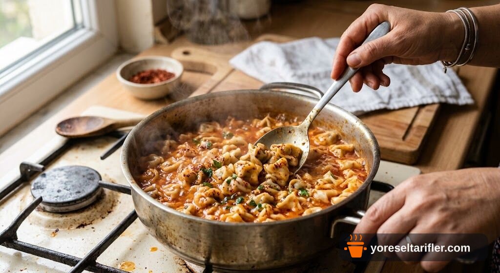 Kıyma Dolgulu Kulaklı Mantı Tarifi — Adım 8