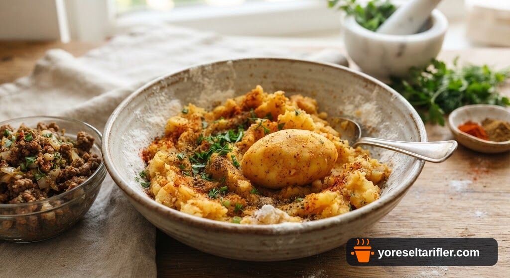 Kıyma Dolgulu Patates Topları Tarifi — Adım 3