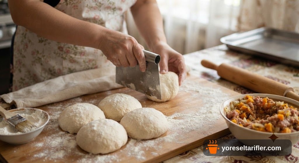 Kıyma ve Bal Kabaklı Özbek Mantısı Tarifi — Adım 4