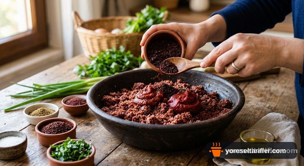 Etsiz Bulgur Çiğ Köftesi Tarifi — Adım 3