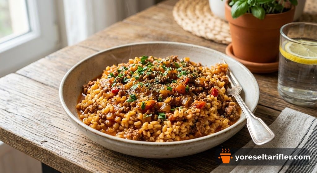 Kıymalı Bulgur Makarnası Tarifi — Adım 6