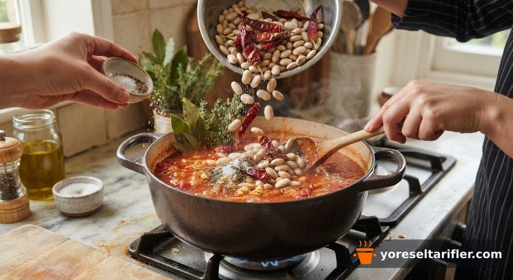 Kıymalı Güveçte Kuru Fasulye Tarifi — Adım 5