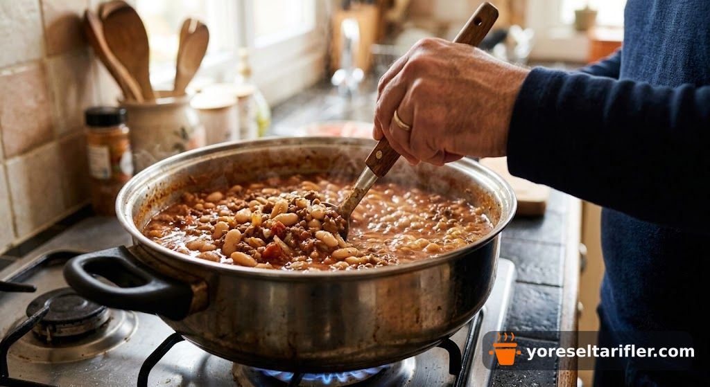 Kıymalı Güveçte Kuru Fasulye Tarifi — Adım 7