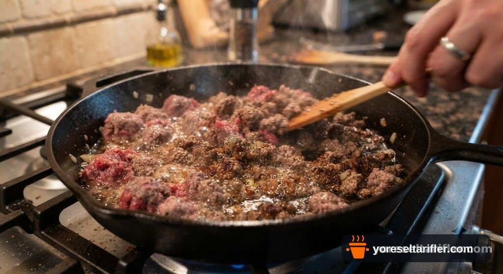 Kıymalı Ispanaklı Milföy Böreği Tarifi — Adım 2