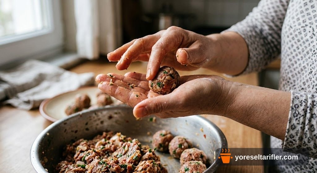 Kıymalı İsveç Köftesi Soslu Tarifi — Adım 2