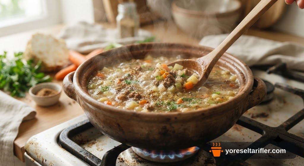 Kıymalı Kereviz Çorbası Tarifi — Adım 5