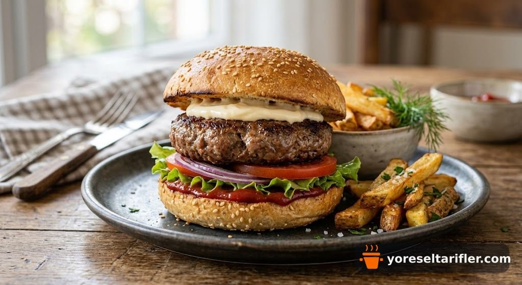 Kıymalı Kuzu Ekmekli Hamburger Tarifi — Adım 6