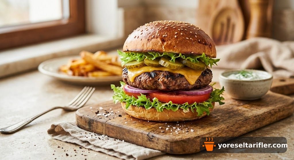 Kıymalı Kuzu Ekmekli Hamburger Tarifi — Adım 7