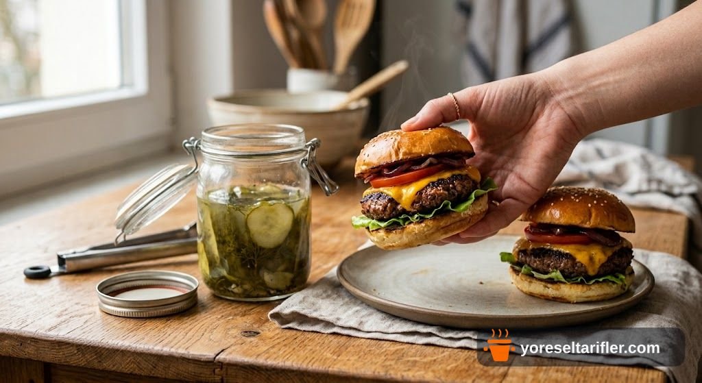 Kıymalı Kuzu Ekmekli Hamburger Tarifi — Adım 8