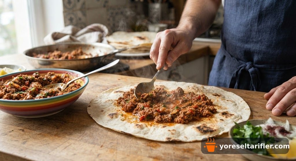 Kıymalı Lavaş Dürüm Tarifi — Adım 6
