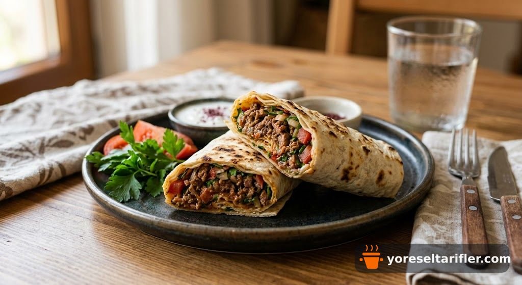 Kıymalı Lavaş Dürüm Tarifi — Adım 8