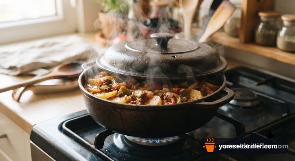 Kıymalı Patates Oturtma Tarifi — Adım 8