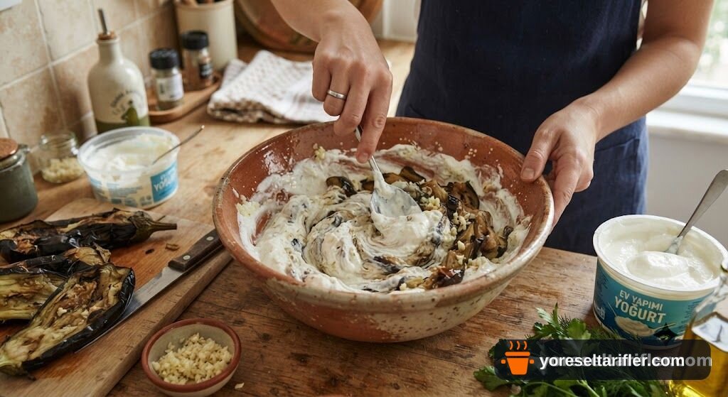 Kızarmış Patlıcanlı Alinazik Kebabı Tarifi — Adım 3